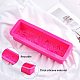 Силиконовые Молды для мыла ручной работы с розовым узором DIY-WH0177-92-4