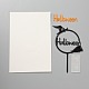Décoration de carte d'insertion de gâteau de mot halloween acrylique X-DIY-H109-01-2