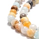 Brins de perles d'amazonite de fleurs naturelles X-G-G545-06-6