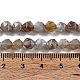 Chapelets de perles en agate naturelle du Botswana G-NH0002-C01-01-5