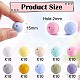 100Pcs Silicone Beads 15mm Multifaceted Round Silicone Beads Bulk Polygonal Silicone Beads Set for DIY Necklace Bracelet Key Chain Craft Jewelry Making JX326A-2