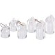 FINGERINSPIRE 6Pcs Clear Acrylic Jewelry Display Stand Ring Showcase Display Holder 3Pcs/Set(3 Heights RDIS-FG0001-05-1