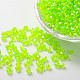 Perles acryliques transparentes écologiques plaquées couleur bicône ab TACR-A003-4mm-35-1