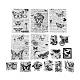 30 stücke 15 arten schmetterling thema sammelalbum papier kits DIY-D075-09-2