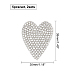 Heart Shape Glass Rhinestone Car Stickers RB-FH0001-002-10