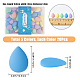 DICOSMETIC 100Pcs 5 Colors Teardrop Acrylic Cabochon Opaque Spray Painted Cabochons Flatback Teardrop Beads Geometric Cabochon for Bezel Tray Pendant Ornament Scrapbooking Jewelry Making DIY Craft ACRP-DC0001-01-3