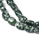 Chapelets de perles en jaspe à pois verts naturels G-Z006-A22-2