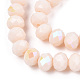 Chapelets de perles en verre opaque de couleur unie EGLA-A034-P10mm-L20-2
