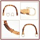 Bogenförmige Taschengriffe aus Kunststoffimitat aus Bambus FIND-WH0111-303A-3