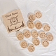 Runensteine aus Holz und Schachtel mit Dreimondmuster PW-WG49857-01-1