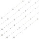 Imitazione perla branello acrilico ghirlanda filo AJEW-TA0016-09-4
