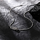 Halskette mit Ringanhänger aus Edelstahl mit Mikropavé-Kubikzirkonia NU5529-2