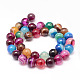 Chapelets de perles en agate rayée naturelle/agate à bandes X-G-K155-A-10mm-12-2