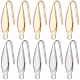 Sunnyclue 80 Stück 2 Farben 316 Ohrringhaken aus chirurgischem Edelstahl STAS-SC0005-66-1