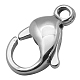 304 Stainless Steel Lobster Claw Clasps X-STAS-DB-1