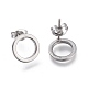 Round Ring 304 Stainless Steel Jewelry Sets SJEW-M097-22P-6