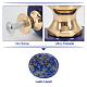 Boutons de tiroir en lapis lazuli naturel FIND-WH0056-40P-01-4