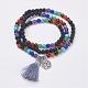 Natural Gemstone Beads Necklaces NJEW-F147-A01-3