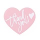 コート紙ありがとうグリーティング カード  心と言葉ありがとう模様  感謝祭のために  ピンク  60x70x0.1mm  30個/袋 DIY-F120-03A-1