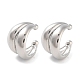 Латунная серьга манжеты EJEW-C107-01P-1