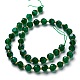 Naturale agata verde fili di perline G-M367-20B-2