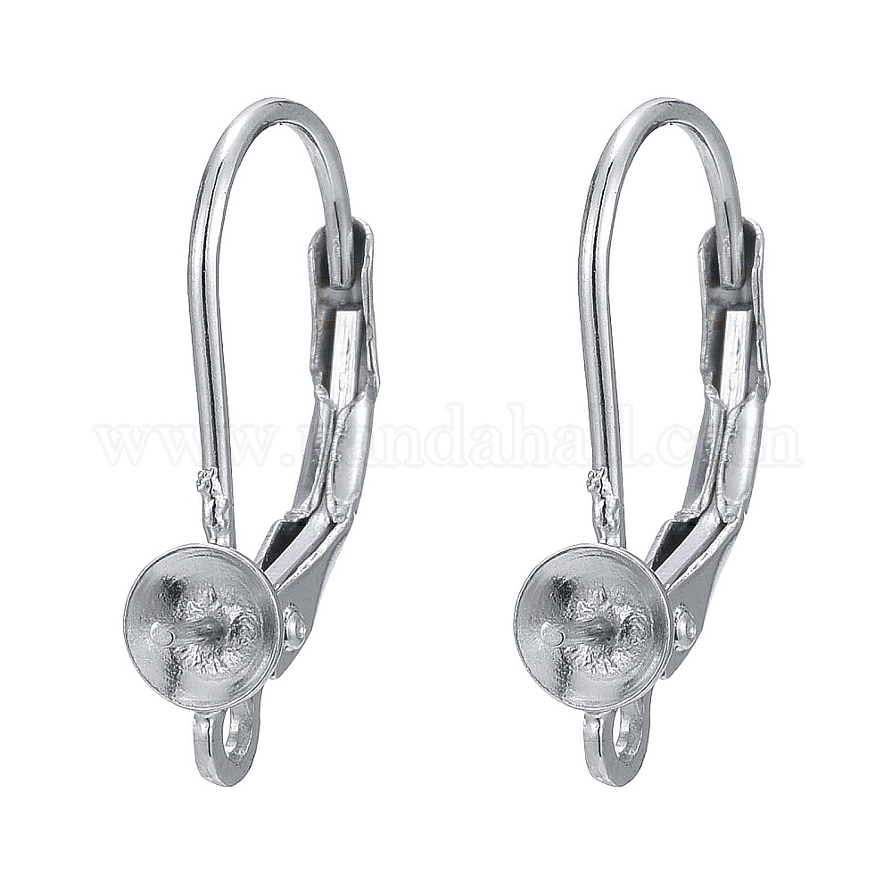 Wholesale 925 Sterling Silver Leverback Earring Findings