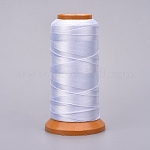 Polyesterfäden, für Schmuck machen, weiß, 0.5 mm, ca. 601.48 Yard (550m)/Rolle