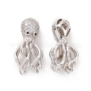 Экологически чистые латунные бусины из циркония с микропаве KK-F843-31P
