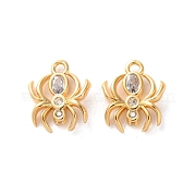 Латунные микропаве прозрачные подвески с фианитом KK-L221-022G