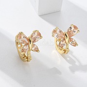 Латунные серьги обруча EJEW-R016-10G-01