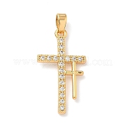 Латунные микро проложить кубического циркония подвески KK-A281-26G-G