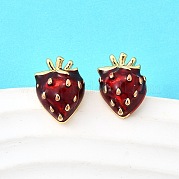 Серьги-гвоздики из латуни EJEW-F372-01A-G