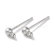 Медные серьги-гвоздики KK-F090-16P-01