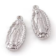 201 Stainless Steel Lady of Guadalupe Pendants STAS-Q195-120