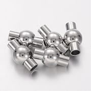 Латунные магнитные застежки с клеевыми концами KK-G230-4mm-P-NF