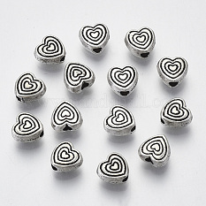 Perles en alliage de style tibétain X-TIBEB-N005-09AS-RS