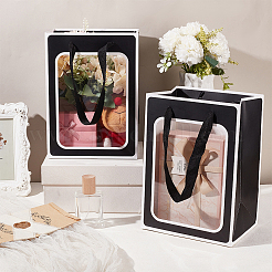 Бумажные пакеты для хранения подарков с ручкой CARB-WH0017-10B-01