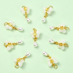 10 шт. подвески из искусственной смолы и жемчуга ABS&nbsp;KK-YW0003-56