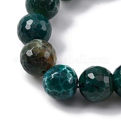 Нити бусин из натурального агата с прожилками дракона (окрашенные и нагретые)&nbsp;G-K390-A04-01