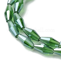 Прозрачные стеклянные бусины гальваническим пряди&nbsp;GLAA-K064-05A-PL05