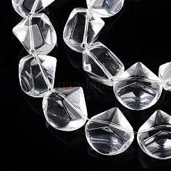 Прозрачные стеклянные бусины GLAA-N001-49