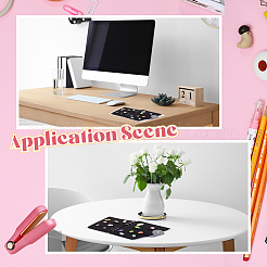 Брошь из фетровой ткани для хранения альбомов для ноутбуков с переплетными листами и пластиковой обложкой из ПВХ AJEW-WH20011-05B