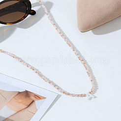 1 шт. ожерелье из стеклянных бусин-ронделей&nbsp;NJEW-LP0007-23A