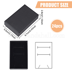 Красно-бумажные картонные шкатулки для драгоценностей&nbsp;LS-CBOX-BC0001-16
