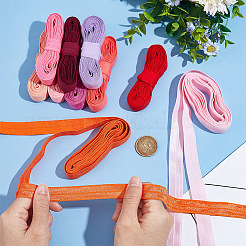 30м 10-х цветный плоский полиэстеровый эластичный шнур&nbsp;OCOR-BC0006-33B