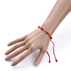 Браслеты на удачу с 7 узлом BJEW-JB05252-02