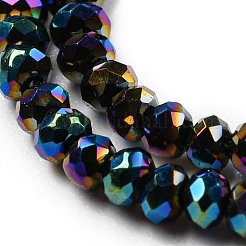 Стеклянные бусины с гальваническим покрытием &nbsp;X-EGLA-F149-FP-10