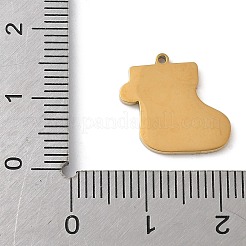 Эмалевые подвески из нержавеющей стали 304 с рождественской тематикой STAS-K312-04F-G