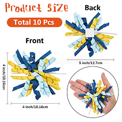 Selbstklebendes Geschenkpapier-Accessoire aus gelockten Polyesterschleifen&nbsp;DIY-WH20053-03B