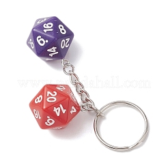 3 шт. непрозрачные акриловые брелки KEYC-JKC01335